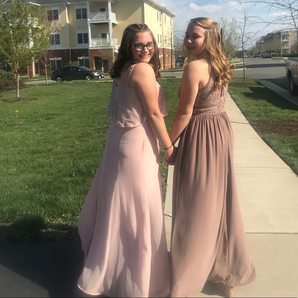 brown prom dress!
